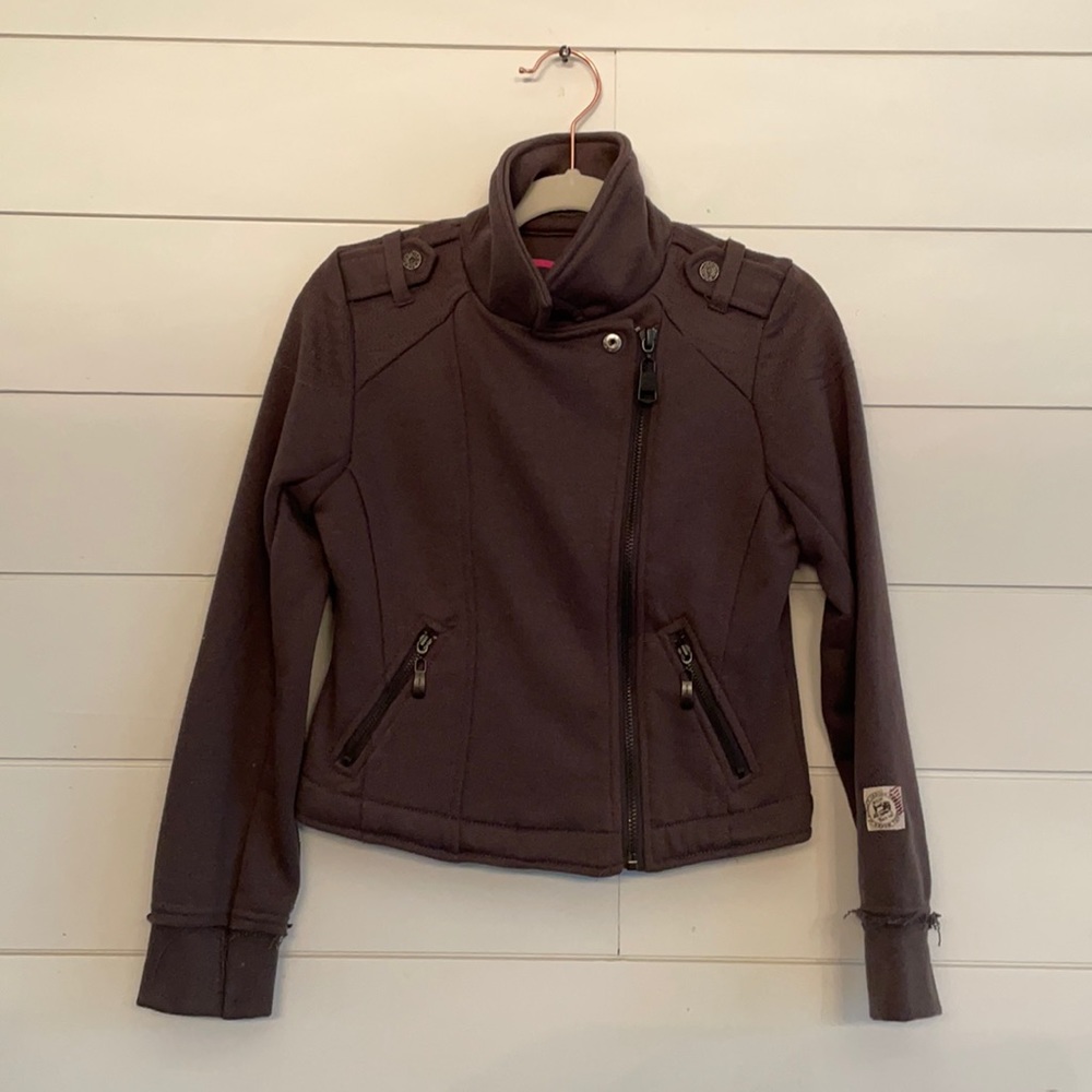 NWT Silver JEANS CO. grey girl’s moto jacket